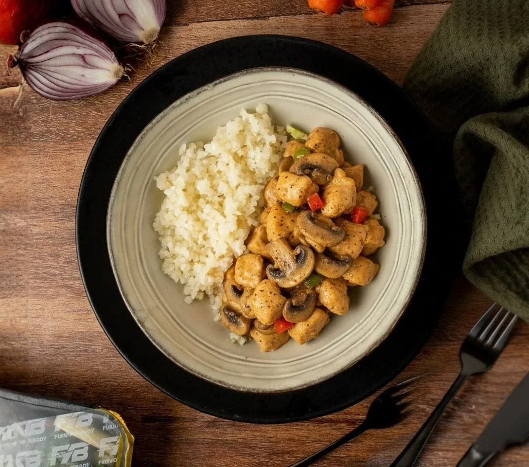 Bloemkoolrijst - Chicken Stroganoff [LOW CARB]